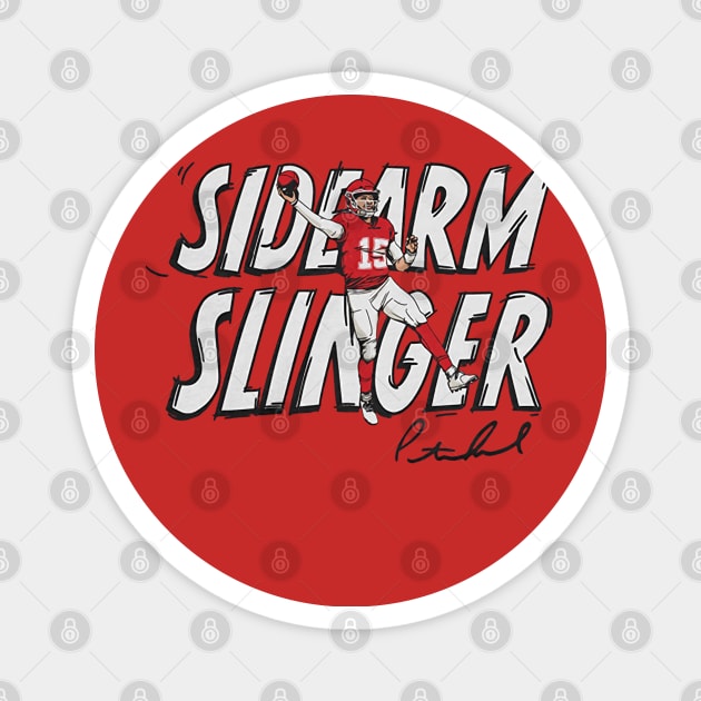 Patrick Mahomes Sidearm Slinger Magnet by Chunta_Design